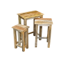 Jali Mango - Light - Tall Nest of Tables