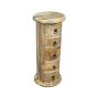 Jali Mango - Light 32cm 5 Drawer Slim Drum - In Stock