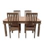 Jali Mango - Natural 160cm Dining Table & 4 Jali Natural Dining Chairs 