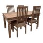 Jali Mango - Natural 160cm Dining Table & 4 Jali Natural Dining Chairs 
