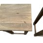 Ex Display Jali Mango Natural Tall Nest of Tables - One Set Available