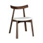 Japandi Cream Boucle Oak Dining Chair (Dark Leg) - Due 30th September