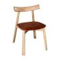 Japandi Orange Rust Dining Chair