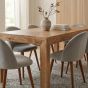 Light Dakota 180cm Dining Table & 6 Zena Dining Chairs (2 Colours) - In Stock