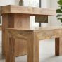 Light Dakota Mango Wood 90cm Bench - In stock