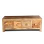 Light Dakota Mango Wood 122cm Trunk Coffee Table