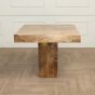 Light Dakota Mango Wood 90cm Cube Dining Table