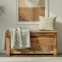 Light Dakota Mango Wood 92cm Blanket Box