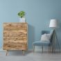 Light Vintage Mango 85cm Large Chest of Drawers - In Stock