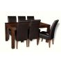 Mango Wood 160cm Dining Table & 6 Madrid Chairs