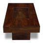 Mango Wood Glass Topped Coffee Table