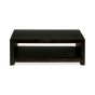 Mango Wood Walnut 110cm Open Coffee Table
