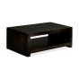 Mango Wood Walnut 110cm Open Coffee Table