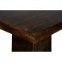 Mango Wood Walnut 120cm Cube Dining Table - Due 23rd September