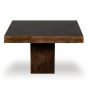Mango Wood Walnut 120cm Cube Dining Table - Due 23rd September