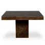 Mango Wood Walnut 120cm Cube Dining Table - Due 23rd September