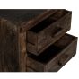 Mango Wood Walnut 52cm 2 Drawer Chest - Due 23rd September