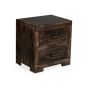 Mango Wood Walnut 52cm 2 Drawer Chest - Due 23rd September