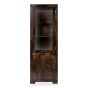 Mango Wood Walnut 59cm Display Cabinet