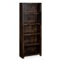 Mango Wood Walnut 75cm Tall Bookcase - In Stock