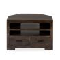 Mango Wood Walnut 85cm Corner TV Unit