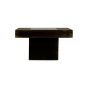 Mango Wood Walnut 85cm Glass Topped Coffee Table
