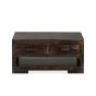 Mango Wood Walnut 90cm 2 Drawer Coffee Table