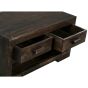 Mango Wood Walnut 90cm 2 Drawer Coffee Table