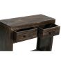 Mango Wood Walnut 90cm Console Table