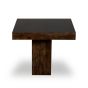 Mango Wood Walnut 90cm Cube Dining Table - Due 23rd September