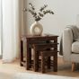Mango Wood Walnut Nest of Tables - In Stock