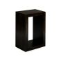 Mango Wood Walnut Rectangular Cube