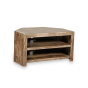 Oak Stain Dakota 100cm 2 Shelf Corner TV Unit