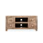 Oak Stain Dakota 115cm 4 Drawer Media Unit