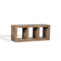 Oak Stain Dakota 50cm Triple Storage Cube