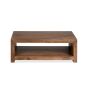 Oak Stain Dakota Mango Wood 110cm Open Coffee Table