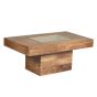 Oak Stain Dakota Mango Wood 115cm Pebble Table