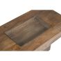 Oak Stain Dakota Mango Wood 115cm Pebble Table