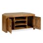 Oak Stain Dakota Mango Wood 120cm Corner TV Unit
