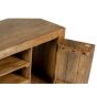 Oak Stain Dakota Mango Wood 120cm Corner TV Unit