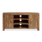 Oak Stain Dakota Mango Wood 120cm Corner TV Unit