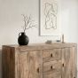Oak Stain Dakota Mango Wood Sideboard