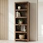Oak Stain Dakota Mango Wood 76cm Tall Shelves