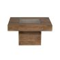Oak Stain Dakota Mango Wood 85cm Pebble Coffee Table