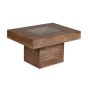 Oak Stain Dakota Mango Wood 85cm Pebble Coffee Table