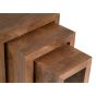 Oak Stain Dakota Mango Wood Chunky Nest