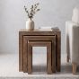 Oak Stain Dakota Mango Wood Chunky Nest