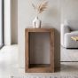 Oak Stain Dakota Mango Wood Rectangular Cube