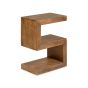 Oak Stain Dakota Mango Wood S Shaped Side Table