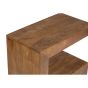 Oak Stain Dakota Mango Wood S Shaped Side Table